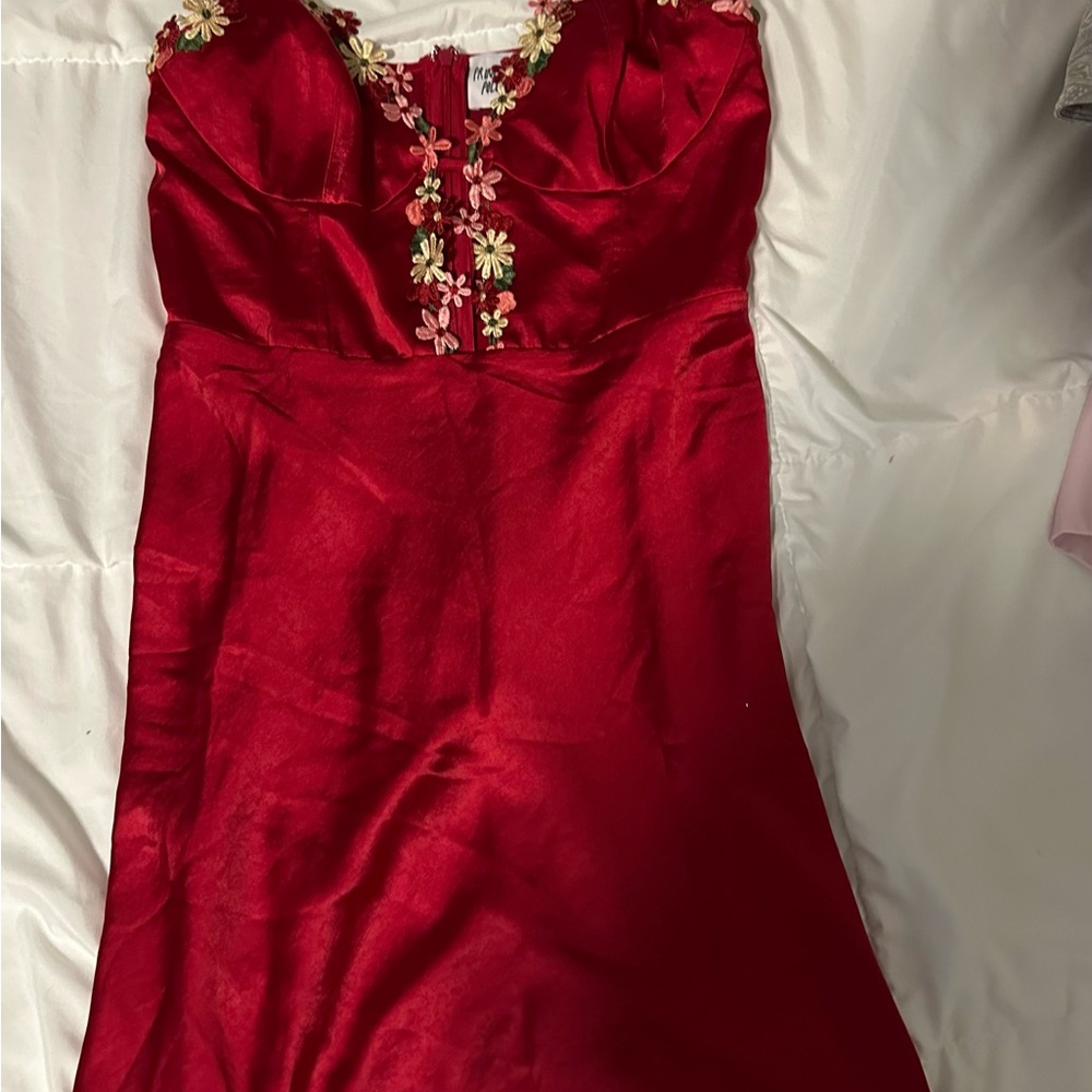 Princess Polly Tamal Mini Dress with Floral Details